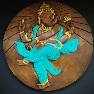 MANDALA GANESHA TURQUESA 35 CM