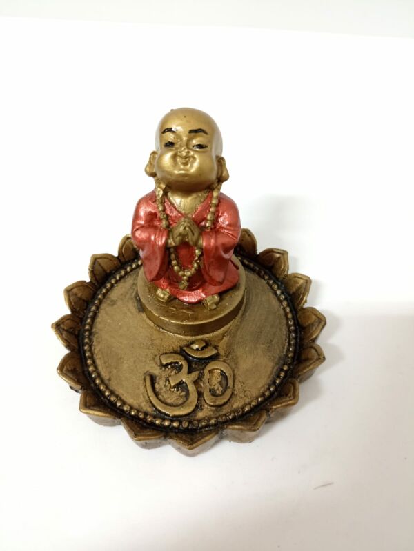 PORTA INCENSO EM RESINA PRATINHO BUDA ON CORES DIVERSAS 7CM - Image 2