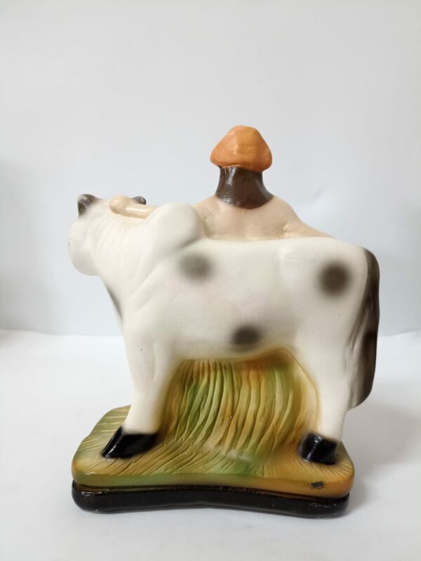 IMAGEM EM GESSO BOIADEIRO COM BOI 19 CM - Image 3