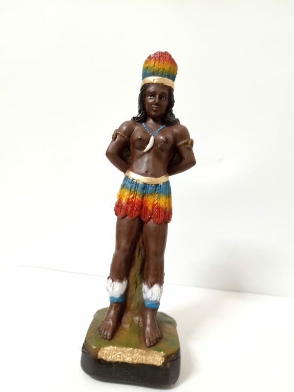 IMAGEM EM GESSO CABOCLA JUREMA DA MATA 24 CM