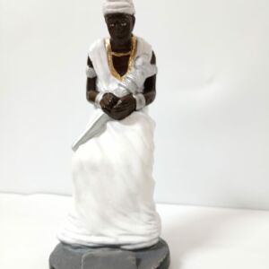 IMAGEM EM GESSO ORIXÁ OXALÁ 21 CM