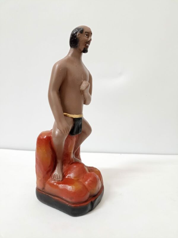 IMAGEM EM GESSO EXU SEM NOME  19 CM MODELO 003 - Imagem 2