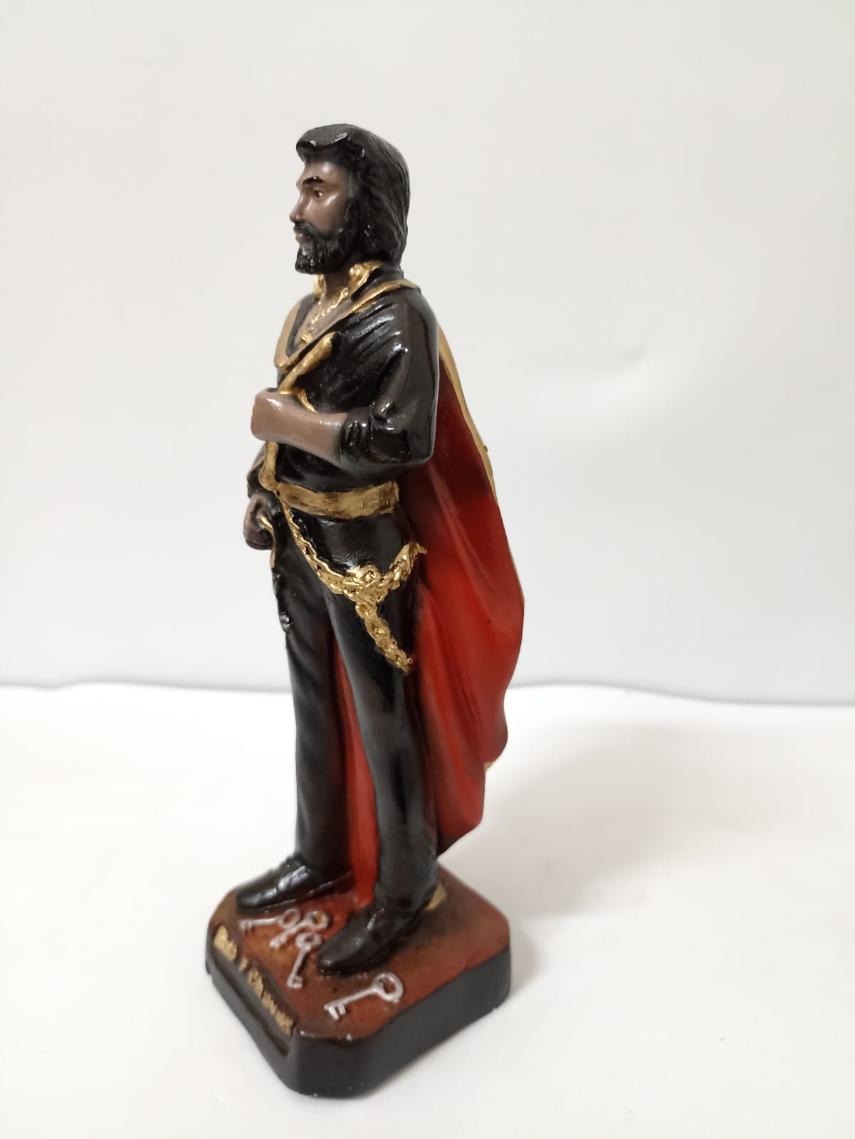 IMAGEM EM GESSO EXU 7 CHAVES 22CM - Imagem 3