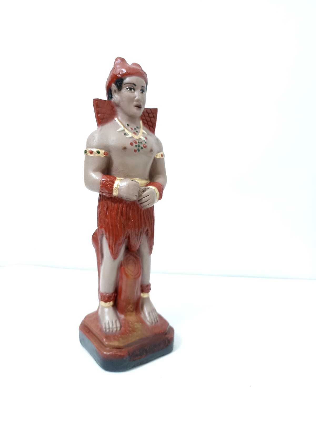 IMAGEM EM GESSO EXU PANTERA NEGRA 21 CM - Imagem 2