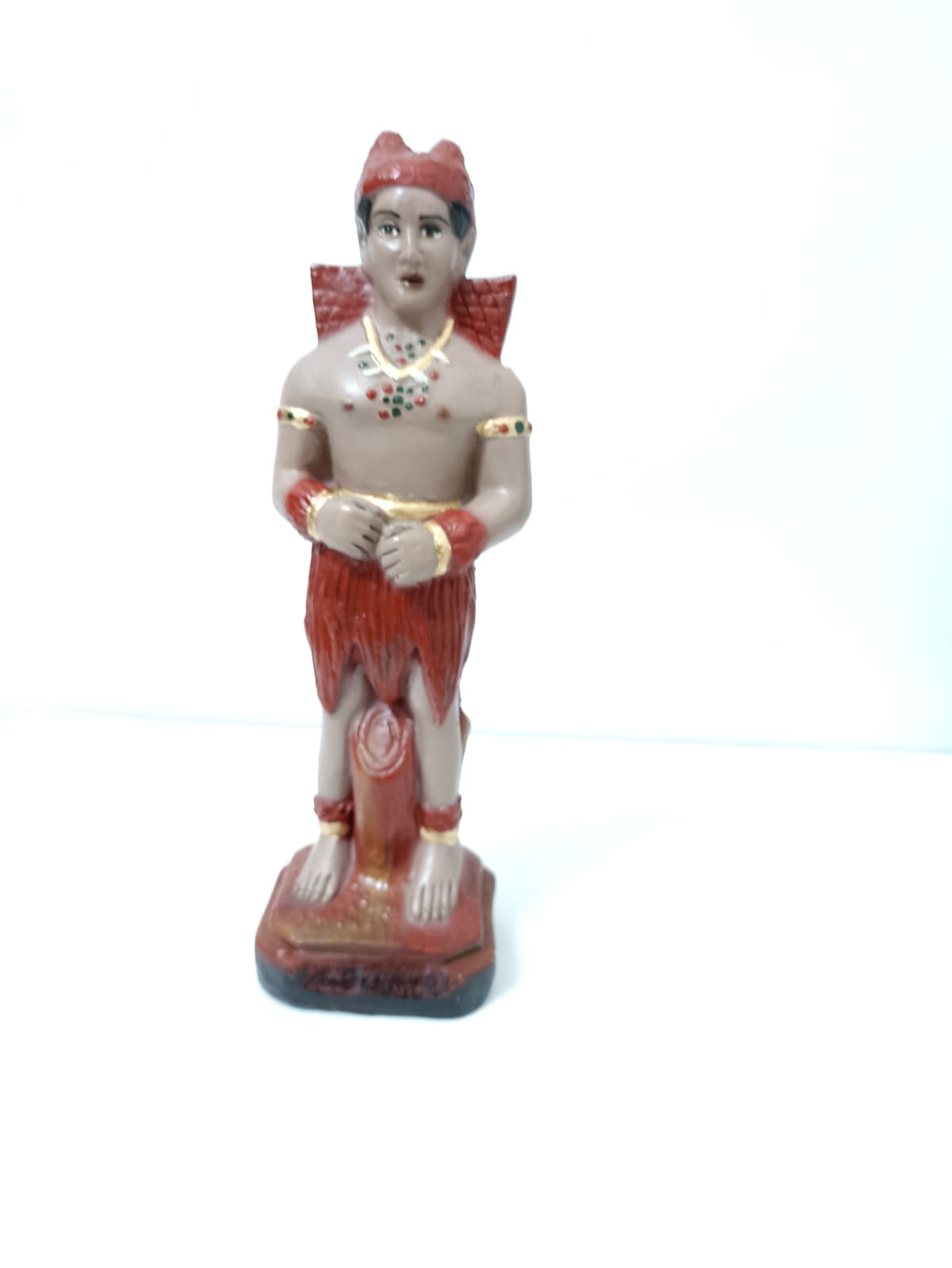 IMAGEM EM GESSO EXU PANTERA NEGRA 21 CM