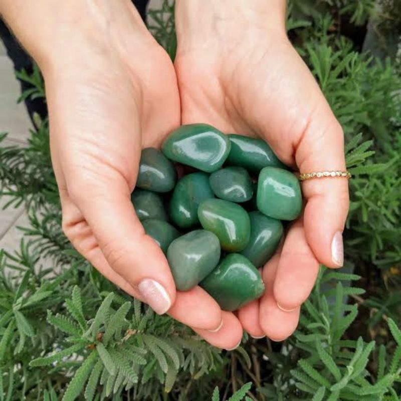 Pedra Quartzo Verde Rolado 2cm a 4cm - Saúde Vitalidade Disposição Energia Acelera Metabolismo - Cristal Natural - Imagem 3