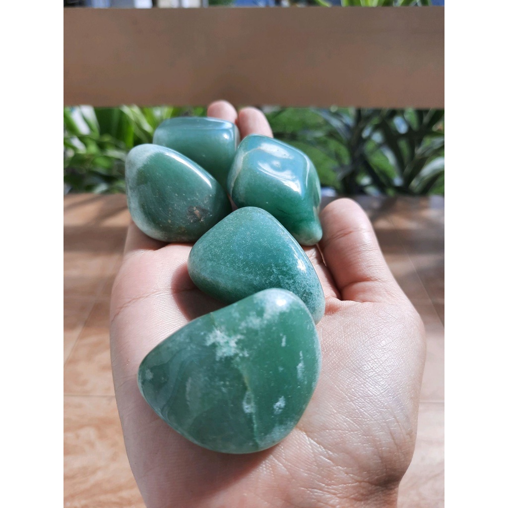 Pedra Quartzo Verde Rolado 2cm a 4cm - Saúde Vitalidade Disposição Energia Acelera Metabolismo - Cristal Natural - Imagem 5