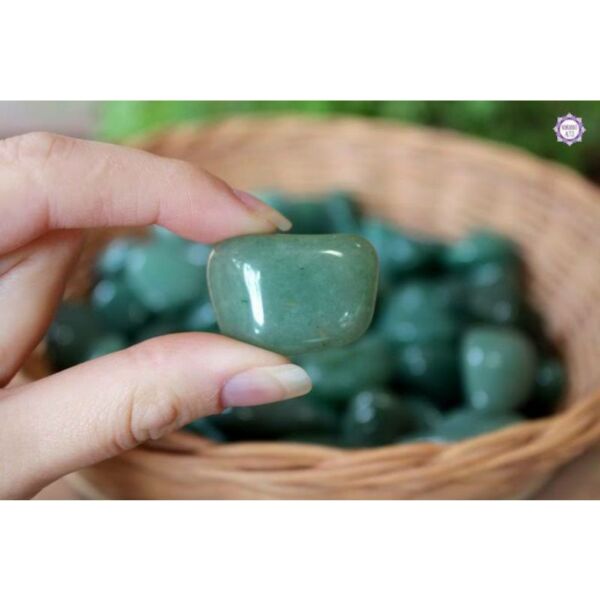 Pedra Ágata Verde Rolada 1cm a 3cm - Saúde e Curas - Cristal Natural - Imagem 2