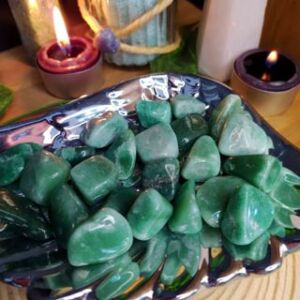 Pedra Quartzo Verde Rolado 1 a 2cm - Saúde Vitalidade Disposição Energia Acelera Metabolismo - Cristal Natural