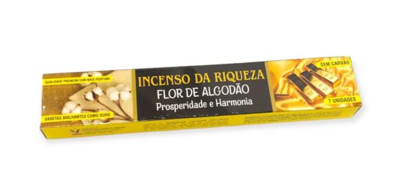 INCENSO DA RIQUEZA FLOR DE ALGODÃO