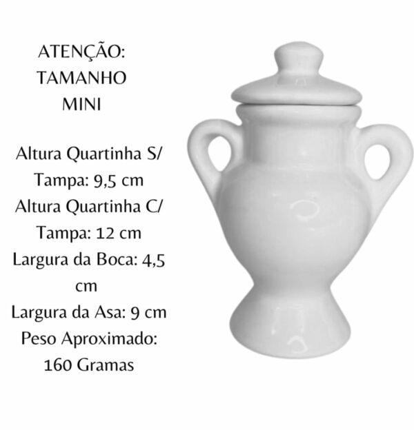 QUARTINHA MINI COM ASA MARROM 12 CM MODELO 511 - Image 2