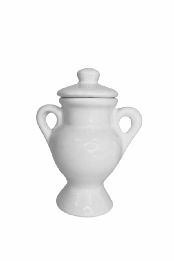 QUARTINHA PEQUENA COM ASA BRANCO 16 CM MODELO 1012