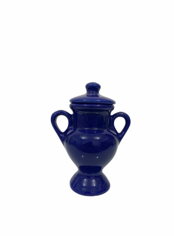 QUARTINHA PEQUENA COM ASA AZUL ESCURO 16 CM MODELO 1012