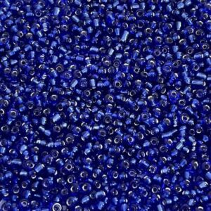 PACOTE COM 50 GRAMAS MIÇANGÃO AZUL ESCURO CRISTAL