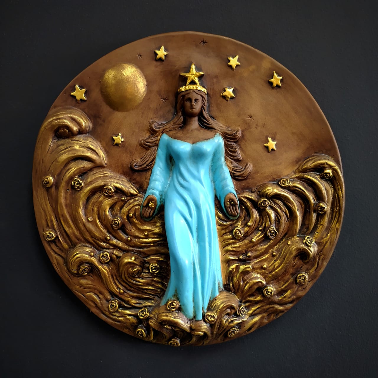 MANDALA ORIXÁ IEMANJÁ 35 CM