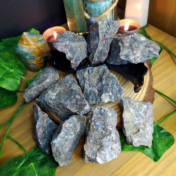 PEDRA RIOLITA AZUL BRUTA 4 A 8 CM - RENOVAÇÃO E FORÇA - CRISTAL NATURAL - Imagem 3