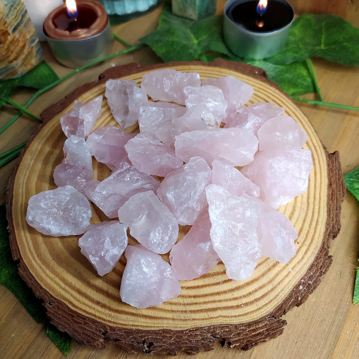 PEDRA QUARTZO ROSA BRUTO ATÉ 2 CM - AMOR E PAZ - CRISTAL NATURAL - Imagem 2