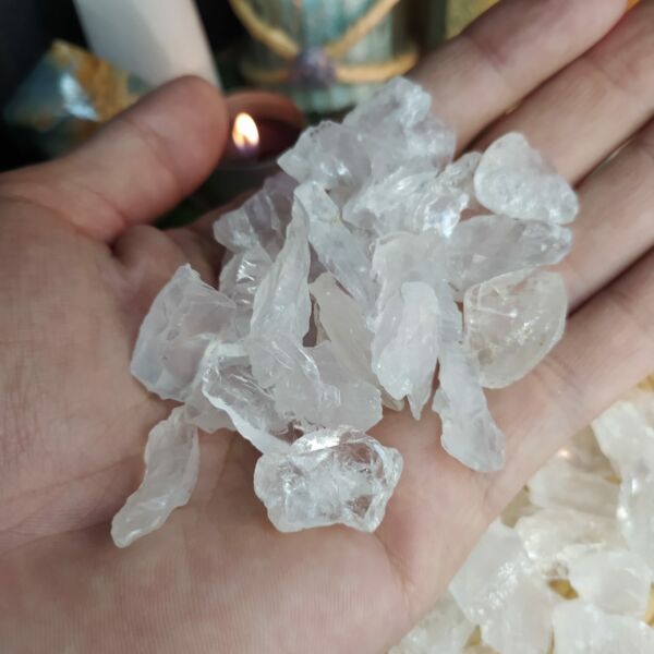 PEDRA QUARTZO TRANSPARENTE ATÉ 2 CM - PURIFICADOR DE ENERGIAS - CRISTAL NATURAL - Imagem 3