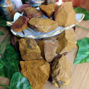 PEDRA JASPE AMARELA BRUTA 4 A 6 CM - AUTOCONHECIMENTO - CRISTAL NATURAL