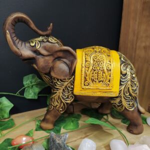 ELEFANTE NOVO AMARELO 22CM