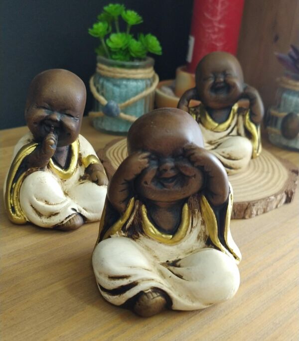 TRIO DE BUDAS BABY ENVELHECIDO C/ BRANCO 8CM - Imagem 2