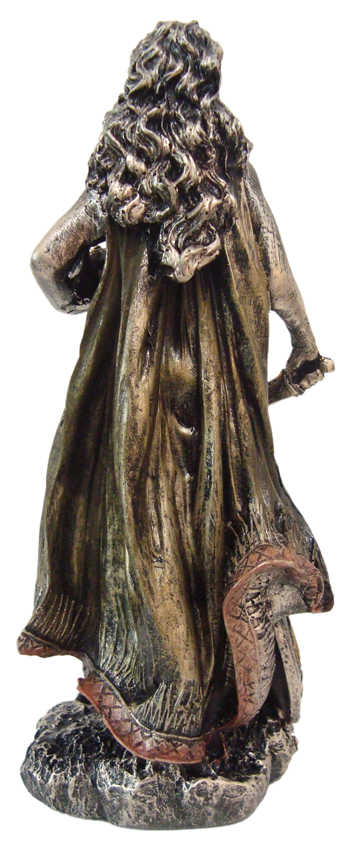 IMAGEM EM RESINA DEUSA FREYA 25CM - DEUSA DO AMOR E FERTILIDADE - Imagem 4