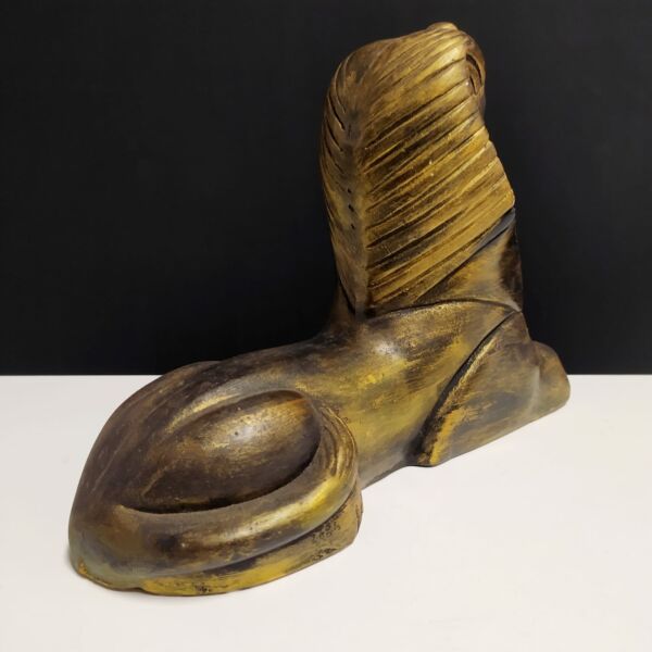 IMAGEM EM GESSO ESFINGE DE GIZE DOURADA 19CM - Image 2