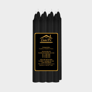 VELA PALITO N8 PRETA 256G - CASA FÉ