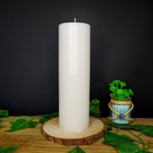VELA LITÚRGICA 7X22CM BRANCA 740G - CASA FÉ