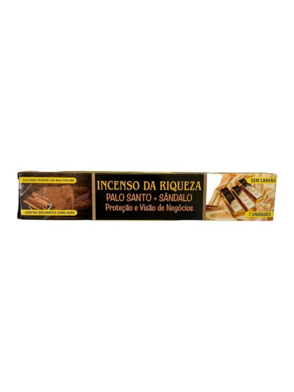 INCENSO DA RIQUEZA PALO SANTO E SÂNDALO