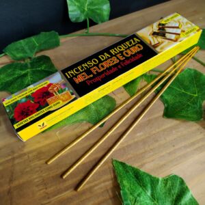 INCENSO DA RIQUEZA MEL FLORES E OURO