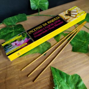 INCENSO DA RIQUEZA GERÂNIO E FLOR DE LÓTUS