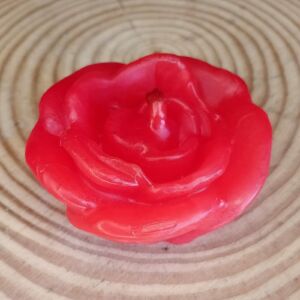 VELA DECORATIVA ROSINHA 20G VERMELHA 5CM