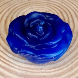 VELA DECORATIVA ROSINHA 20G AZUL ESCURO 5CM