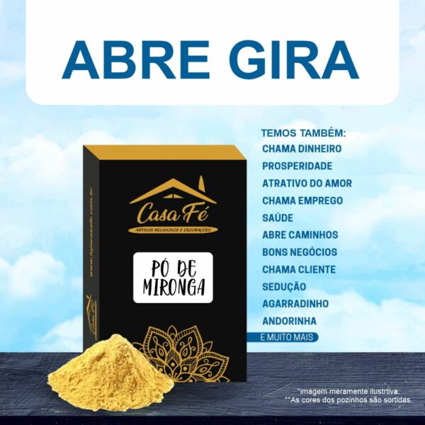 PÓ DE MIRONGA ABRE GIRA 15G - CASA FÉ