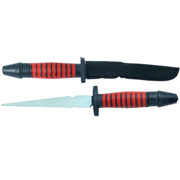 PUNHAL PONTEIRA DE EXU E POMBA GIRA PRETO E VERMELHO 13CM - Image 3