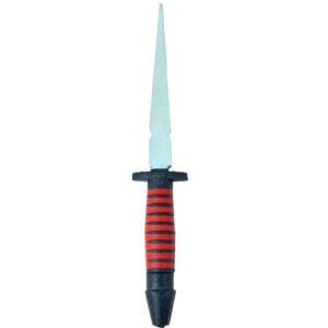 PUNHAL PONTEIRA DE EXU E POMBA GIRA PRETO E VERMELHO 13CM