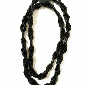 BRAJÁ TRANÇADO PRETO LEITOSO E FIRMAS