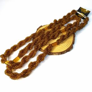 BRAJÁ TRANÇADO DOURADO CRISTAL E FIRMAS