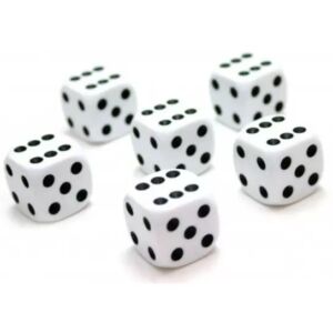 DADO BRANCO COM 6 LADOS 16MM - UNIDADE
