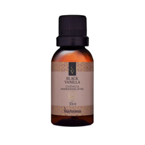ESSÊNCIA HIDROSSOLÚVEL BLACK VANILLA 30 ML - VIA AROMA