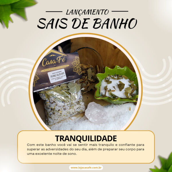 SAIS DE BANHO TRANQUILIDADE 160G - CASA FÉ - Image 2