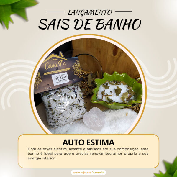 SAIS DE BANHO AUTO ESTIMA 160G - CASA FÉ - Image 2