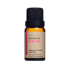 ÓLEO ESSENCIAL GERÂNIO 10 ML - VIA AROMA