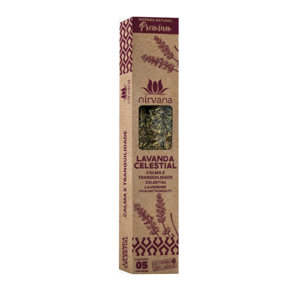 INCENSO NATURAL PREMIUM  LAVANDA CELESTIAL - NIRVANA