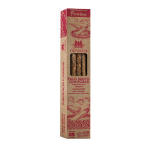 INCENSO NATURAL PREMIUM  PALO SANTO COM ROSAS - NIRVANA