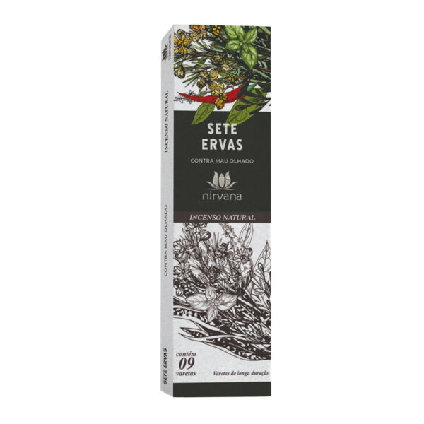 INCENSO NATURAL SETE ERVAS - NIRVANA