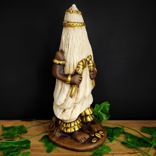 IMAGEM EM GESSO ORIXÁ OMOLU ENVELHECIDO 30CM - Image 2