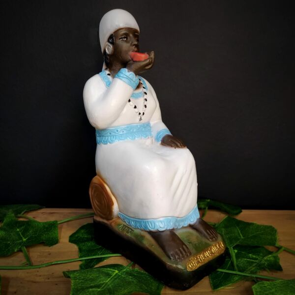 IMAGEM EM GESSO PRETA VELHA MÃE BENEDITA 19CM - Image 2