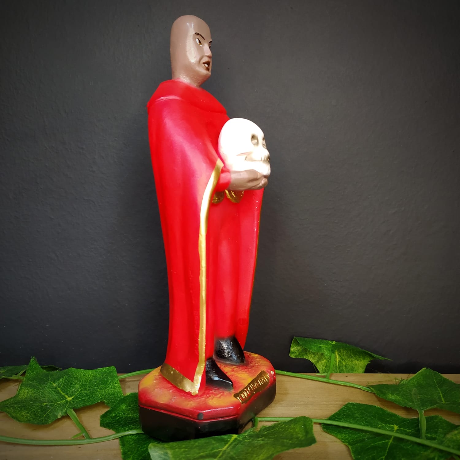 IMAGEM EM GESSO EXU JOÃO CAVEIRA 21CM - Imagem 2